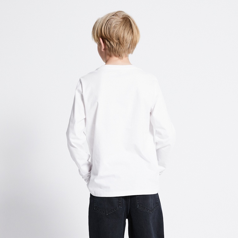 Long sleeve tee "Kim" White